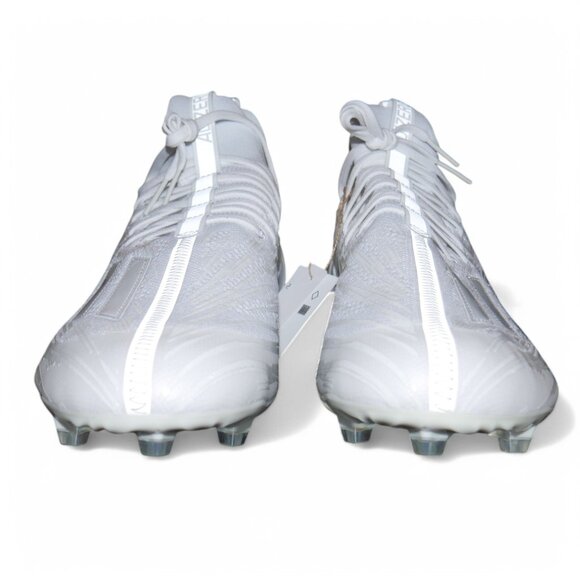 Adidas Adizero Primeknit Football Cleats White Metallic Silver Mens Size 16 - Picture 8 of 11